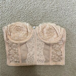 Cute nude corset top